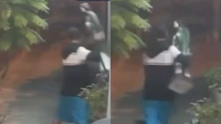 Dos Hombres Roban Estatuilla de San Judas Tadeo; Quedan Grabados en Video en Ciénega de Flores