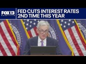 Fed cuts interest rates for the second time this year