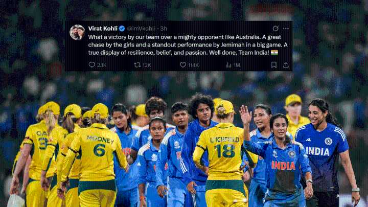 ‘True display of belief & passion’: Virat Kohli on India’s Women’s World Cup semi
