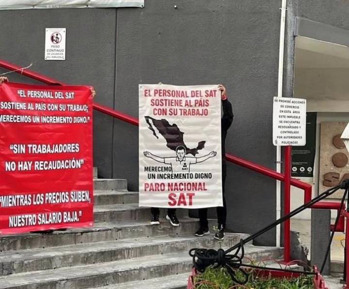 Paro nacional en el SAT: trabajadores exigen salario digno y fin de desigualdades laborales
