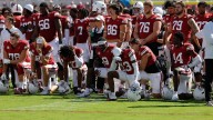 Oklahoma to add padding to brick wall around field after injury to receiver Keontez Lewis