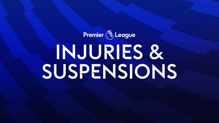 Premier League injury table, suspension tracker and FPL news - club-by-club updates ahead of latest matchweek