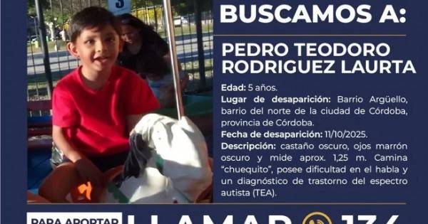 Se activó el Alerta Sofía por el niño desaparecido en Córdoba tras un doble femicidio