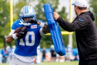 Lions release former Michigan WR from practice squad, bring back LB