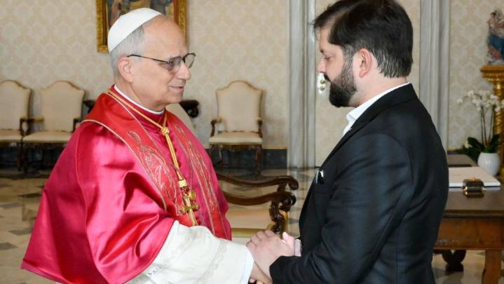 El Papa recibió al presidente de Chile
