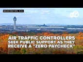 As they receive a "zero paycheck," air traffic controllers seek public support