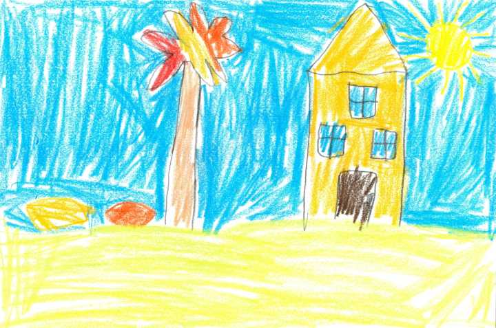 Weather Drawing: Sunny autumn day