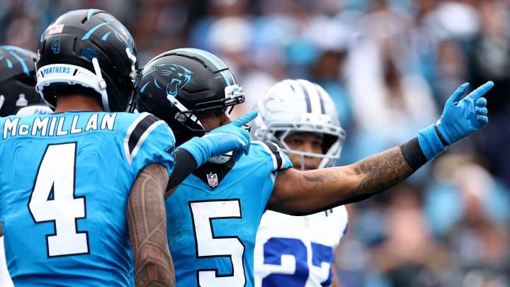 Rico Dowdle carries Panthers to 30-27 upset of the Cowboys