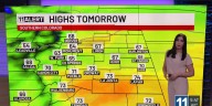 Less wind Tuesday with sunshine