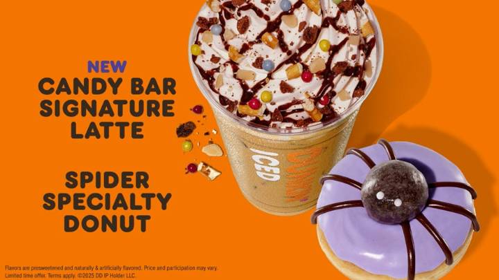 Dunkin' launches limited-edition Halloween menu, including new latte