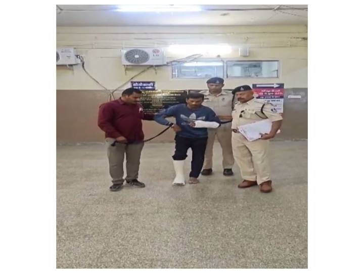 Indore alleged molestation accused taken on 2