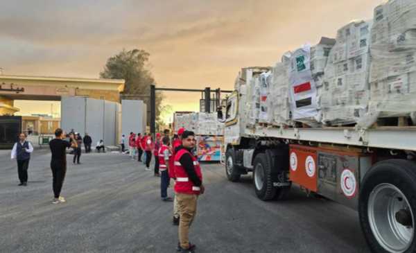 Comenzó el ingreso masivo de ayuda humanitaria a Gaza