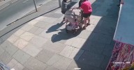 Horror moment kidnapper snatches baby girl in pram outside seaside ice cream shop