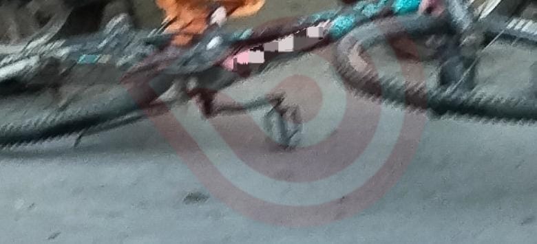 Ciclista herido al caer