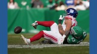Giants rookie running back Cam Skattebo will have surgery after dislocating right ankle vs. Eagles