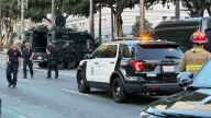 LA City Hall evacuated after car crashes into building's steps and the driver is in police custody