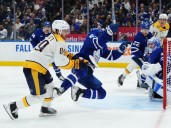Maple Leafs rookie Easton Cowan won’t cower from rough stuff