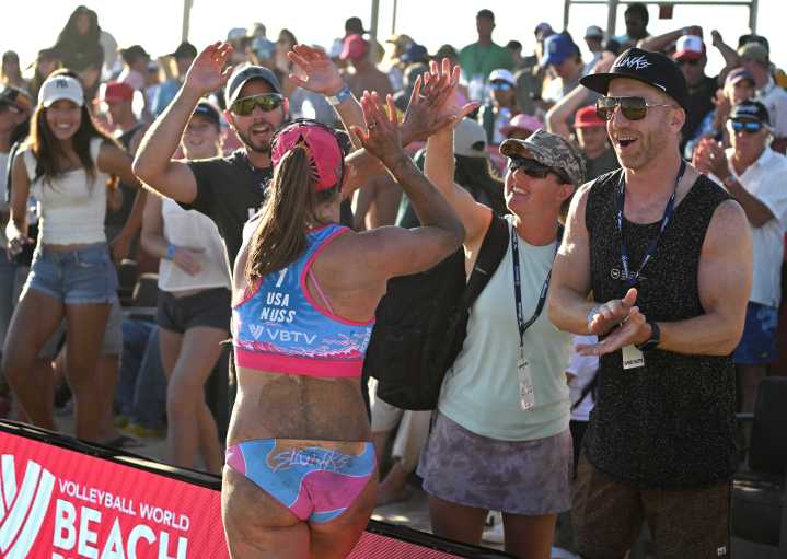 Kristen Nuss, Taryn Brasher complete 3-peat at Elite Beach Pro Tour event in Newport Beach