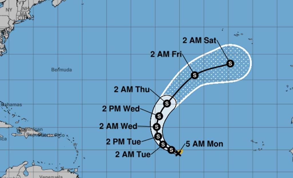 Tropical Storm Lorenzo forms in Atlantic, but no threat to land
