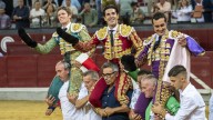 Tarde triunfal con los tres diestros a hombros en la primera de la feria de Jaén