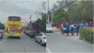 Copa Sudamericana: el VIDEO de la AGRESIÓN de barristas de Universidad de Chile al bus de Lanús