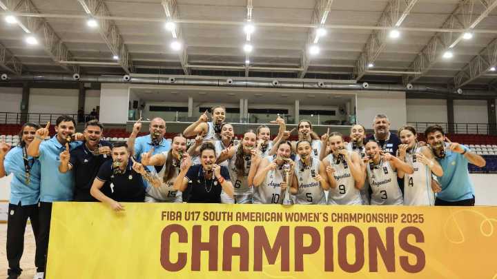 La Selección Femenina de básquet, campeona invicta del Sudamericano U17