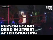 Person found dead in street after shooting in Shoreline overnight