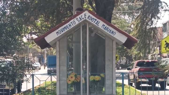 ¡Indignante! Delincuente roba imagen de la Virgen de Fátima, en Piura