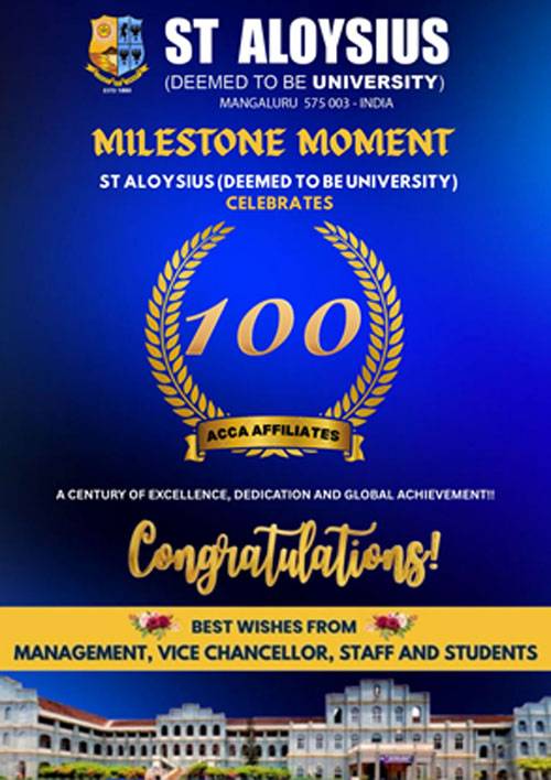Proud Moment for St Aloysius (Deemed to be University)!