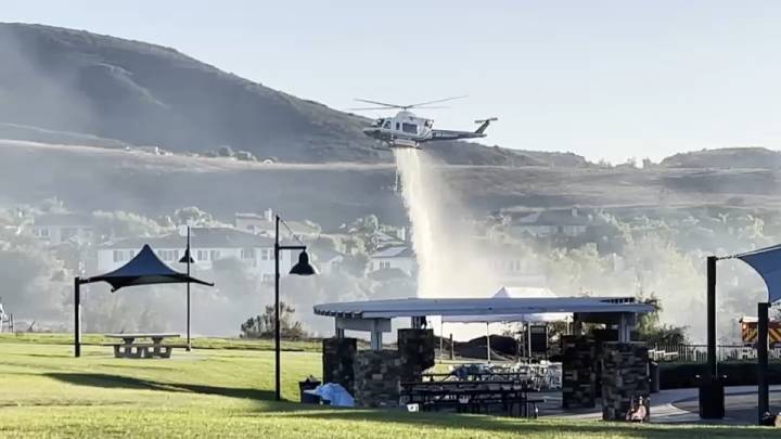 Brush fire briefly threatens homes in 4S Ranch