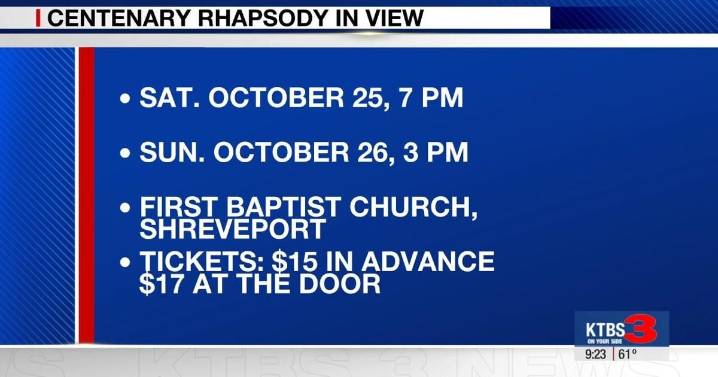 Centenary's "Rhapsody in View" to have grand reunion for bicentennial celebration