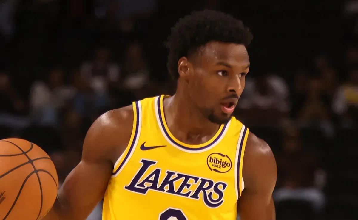 Is Bronny James playing tonight for Lakers vs Warriors in 2025