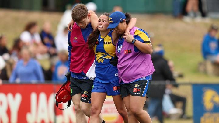 West Coast Eagles Courtney Rowley may require a second knee reconstruction after AFLW win over Collingwood