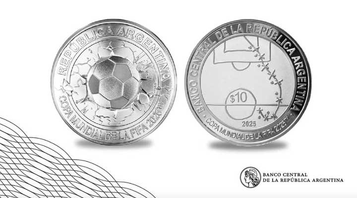 El BCRA lanzó una moneda especial del Mundial 2026 con homenaje a Maradona: cuál será su valor