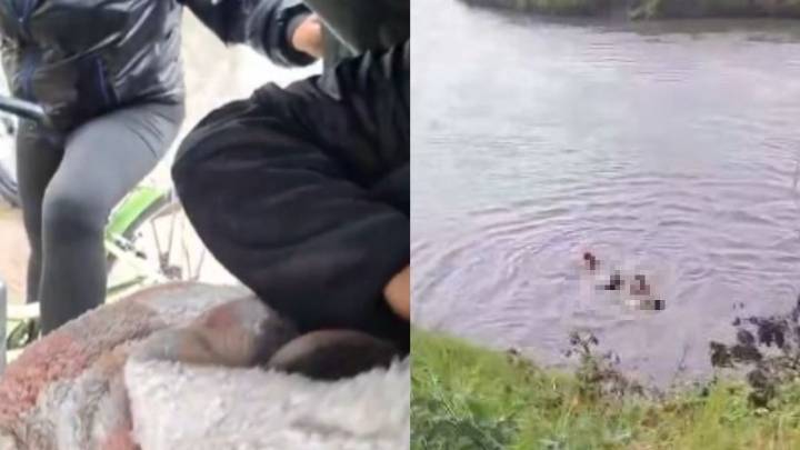 Mujer saltó al río Bogotá con su bebé en brazos: uniformados evitaron una tragedia
