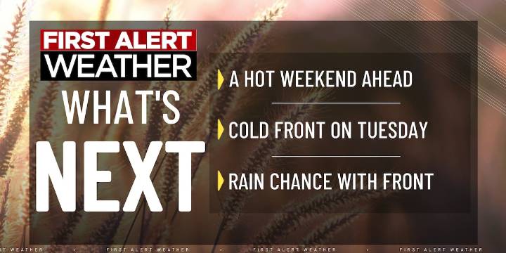 First Alert Forecast: Warm weekend... then tracking the return of fall!