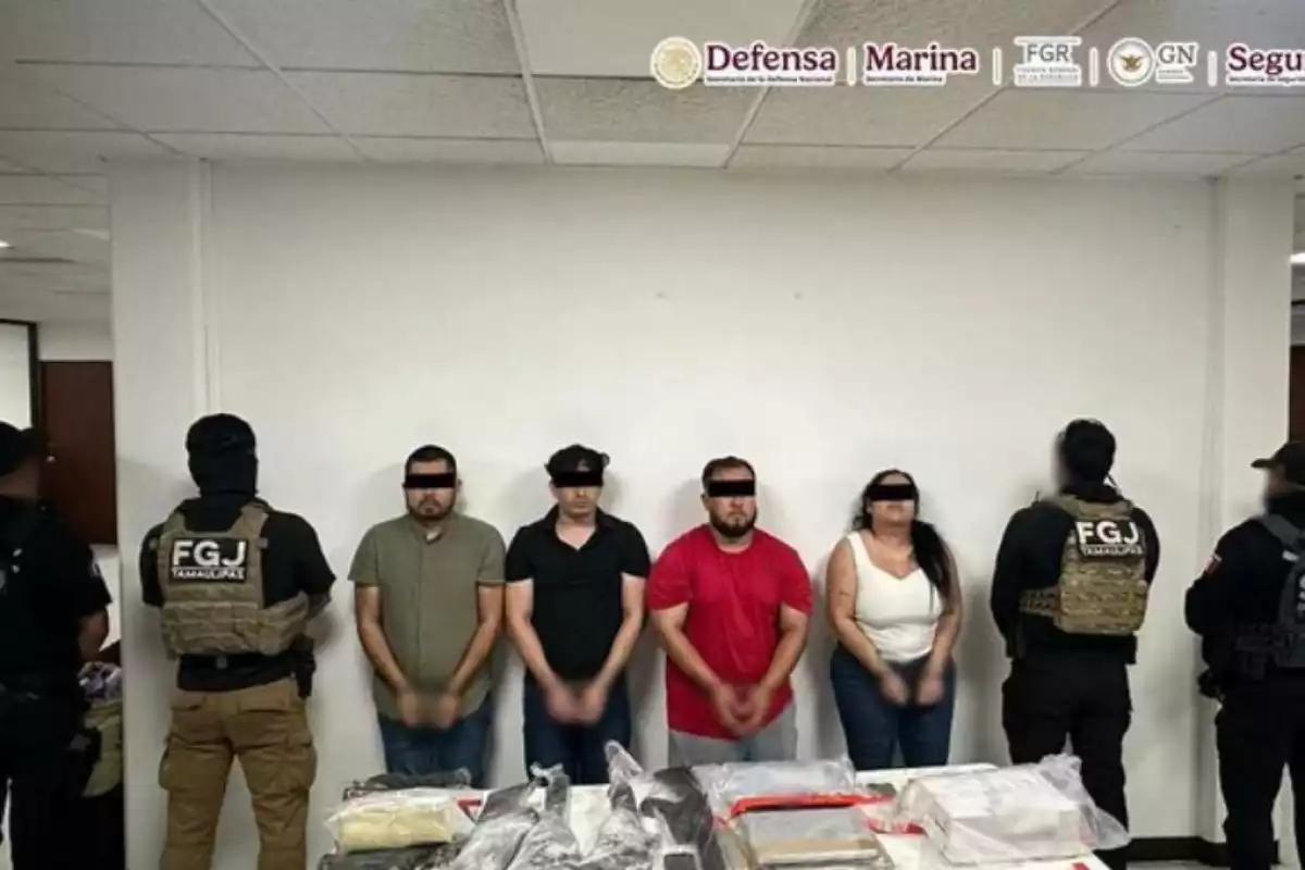 Capturan a presuntos operadores del Cártel del Golfo en Tamaulipas: aseguraron armas, dólares y tecnología