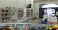 Foot Solutions Tucson collecting shoes for the unsheltered