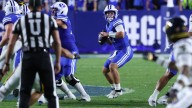 Bear Bachmeier throws for career-high 351 yards to lead No. 23 BYU past West Virginia 38
