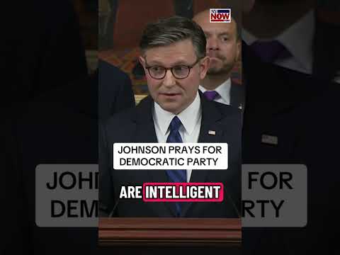 Speaker Johnson said the GOP party is praying for Democrats amid the government shutdown.