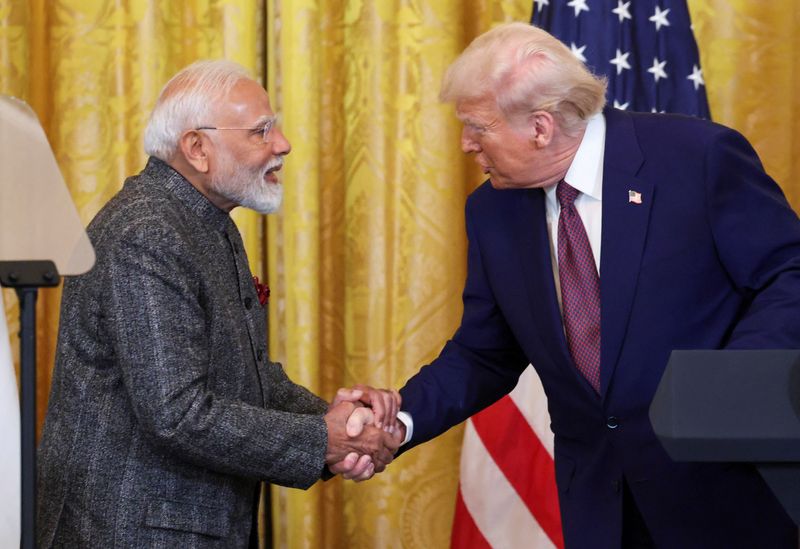 Modi says he and Trump, in call, reviewed "good progress" in trade negotiations