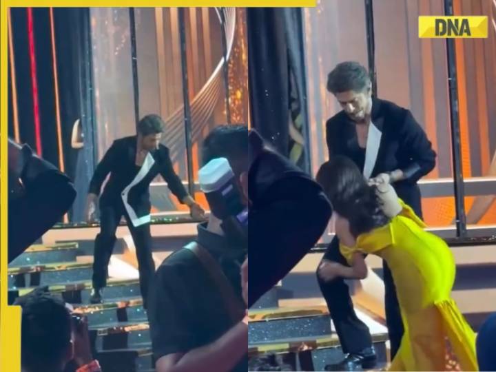 Viral video: Shah Rukh Khan rescues Nitanshi Goel from major embarrassment