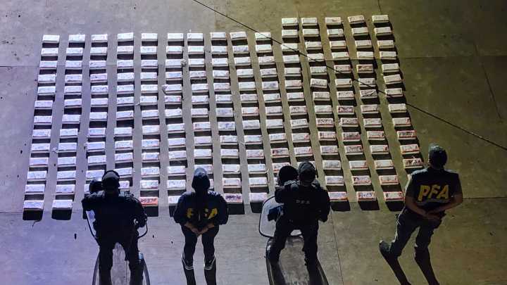 Incautaron más de 280 kilos de cocaína en todo AMBA
