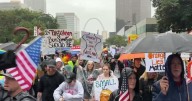 No Kings protesters march through St. Louis
