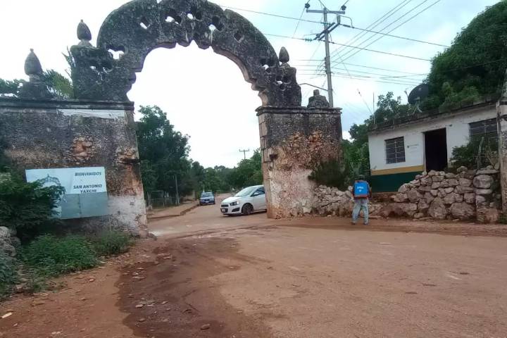 Arco Maya de más de 140 años en San Antonio Yaxche se encuentra en peligro por lluvias