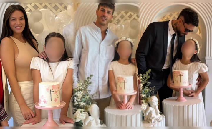Novio de Jazmín Pinedo asume importante rol en primera comunión de la hija de Gino Assereto y se luce en celebración