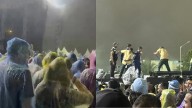 Fans Dance In Heavy Rain At Enrique's Mumbai Concert While Waiting For Singer, Water Accumulates On Stage