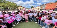 Juventud y cultura se unieron en caminata rosa en Maturín