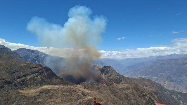 Incendio en Pampacolca arrasa tres hectáreas y autoridades buscan sancionar a responsables