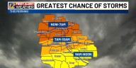 Rain for some to start Tuesday leading to a sunny afternoon
